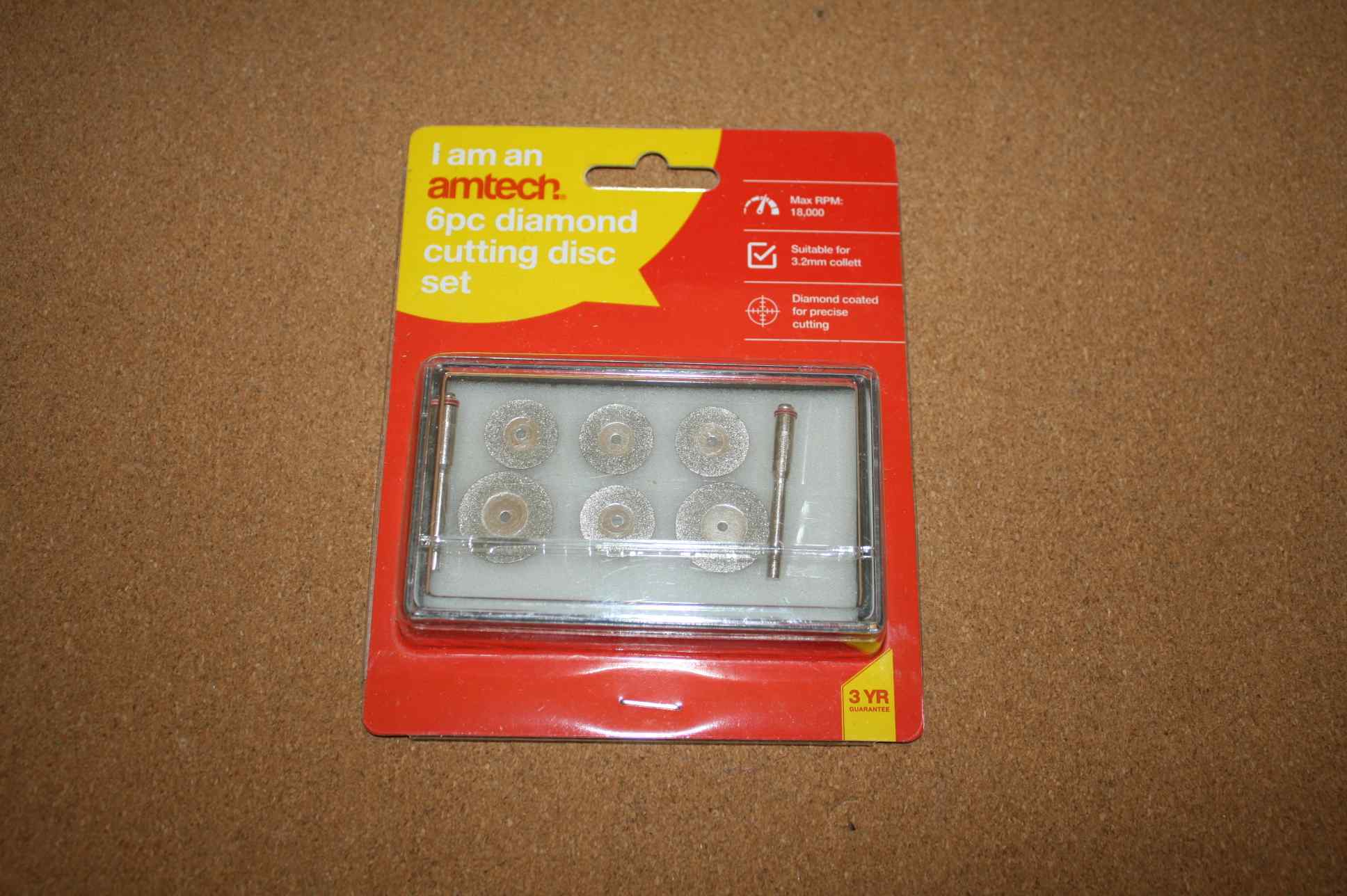 Amtech E1829 6 Piece Diamond Cutting Disc Set 1 Amtech E1829 6 Piece Diamond Cutting Disc Set