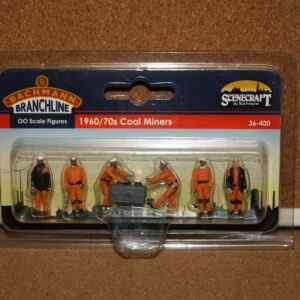 Bachmann Scenecraft 36-400 1960/70's Coal Miners OO Scale Figures