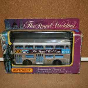 Matchbox KRW-15 London Bus "The Royal Wedding" 1981 Pre-Owned