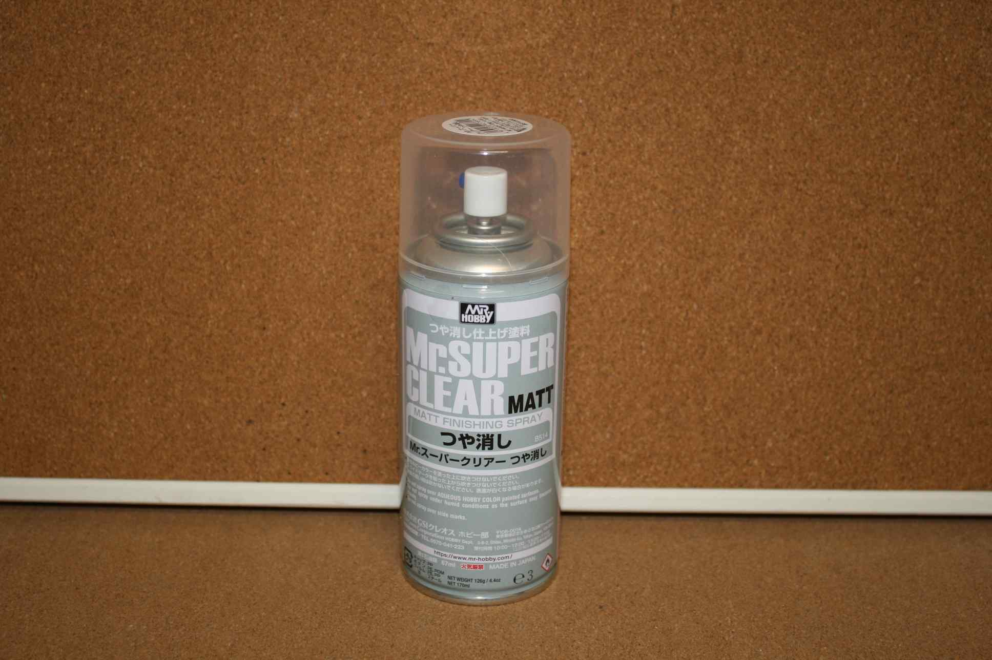 Mr Hobby B514 Mr Super Clear Matt Finishing Spray Rattle Can 67ml 1 Mr Hobby B514 Mr Super Clear Matt Finishing Spray Rattle Can 67ml