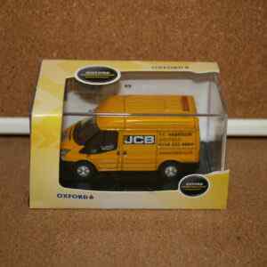 Oxford Diecast 76FT027 Ford Transit SWB Medium Roof JCB (Construction) 1:76 Scale