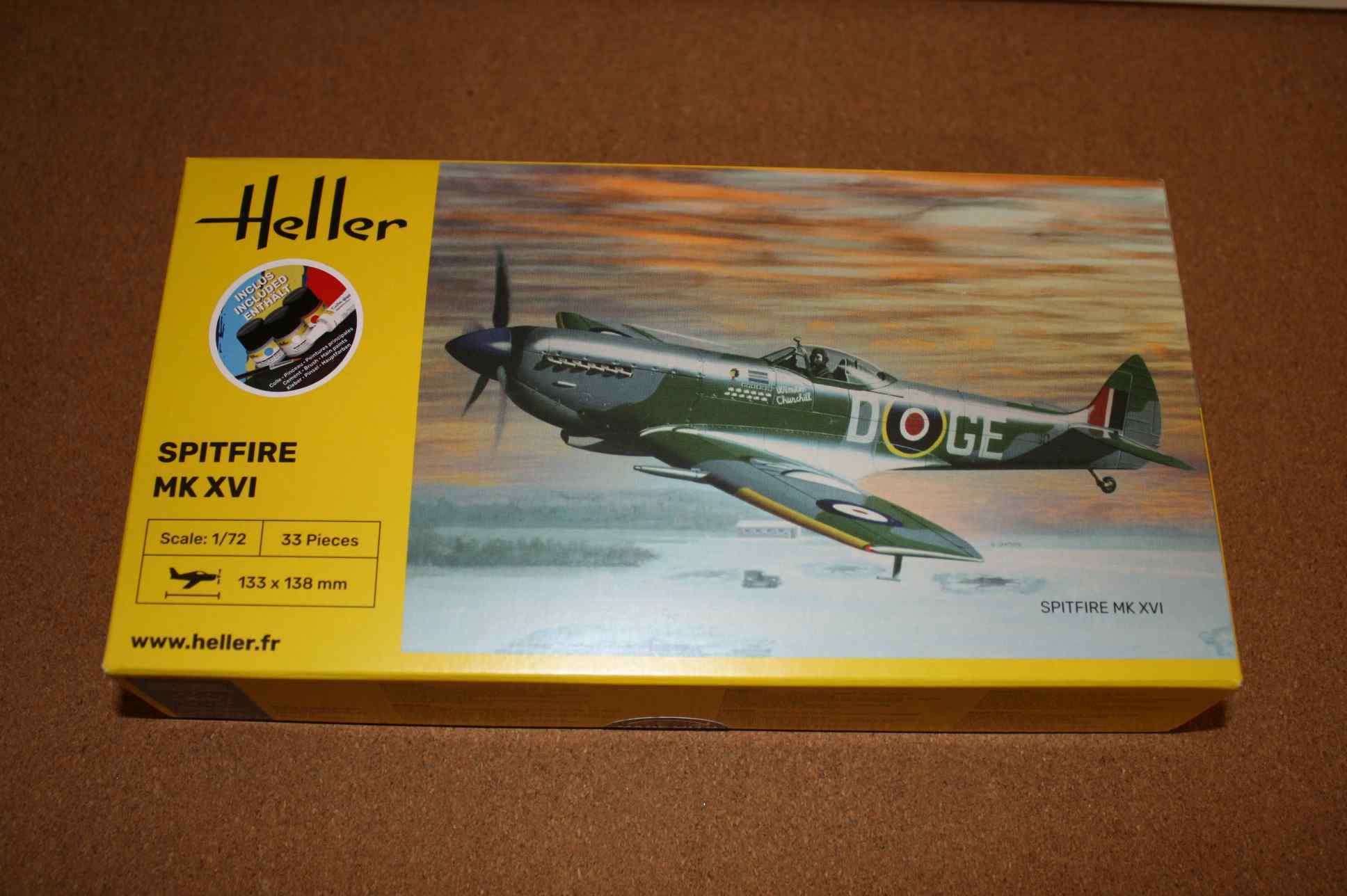Heller 56282 Spitfire Mk.XVI 1/72 Scale Model Kit 1 Heller 56282 Spitfire Mk.XVI 1/72 Scale Model Kit