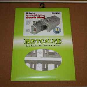 Metcalfe PN936 Settle & Carlisle Railway Goods Shed N Scale Card Kit