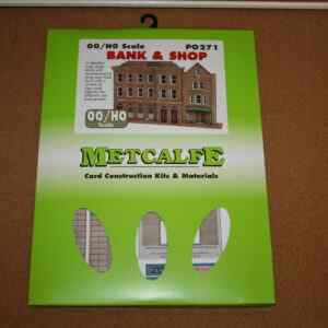 Metcalfe PO271 Bank & Shop OO/HO Scale Card Kit