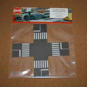 Busch 7075 Road City Intersection (Cross Roads) N Scale