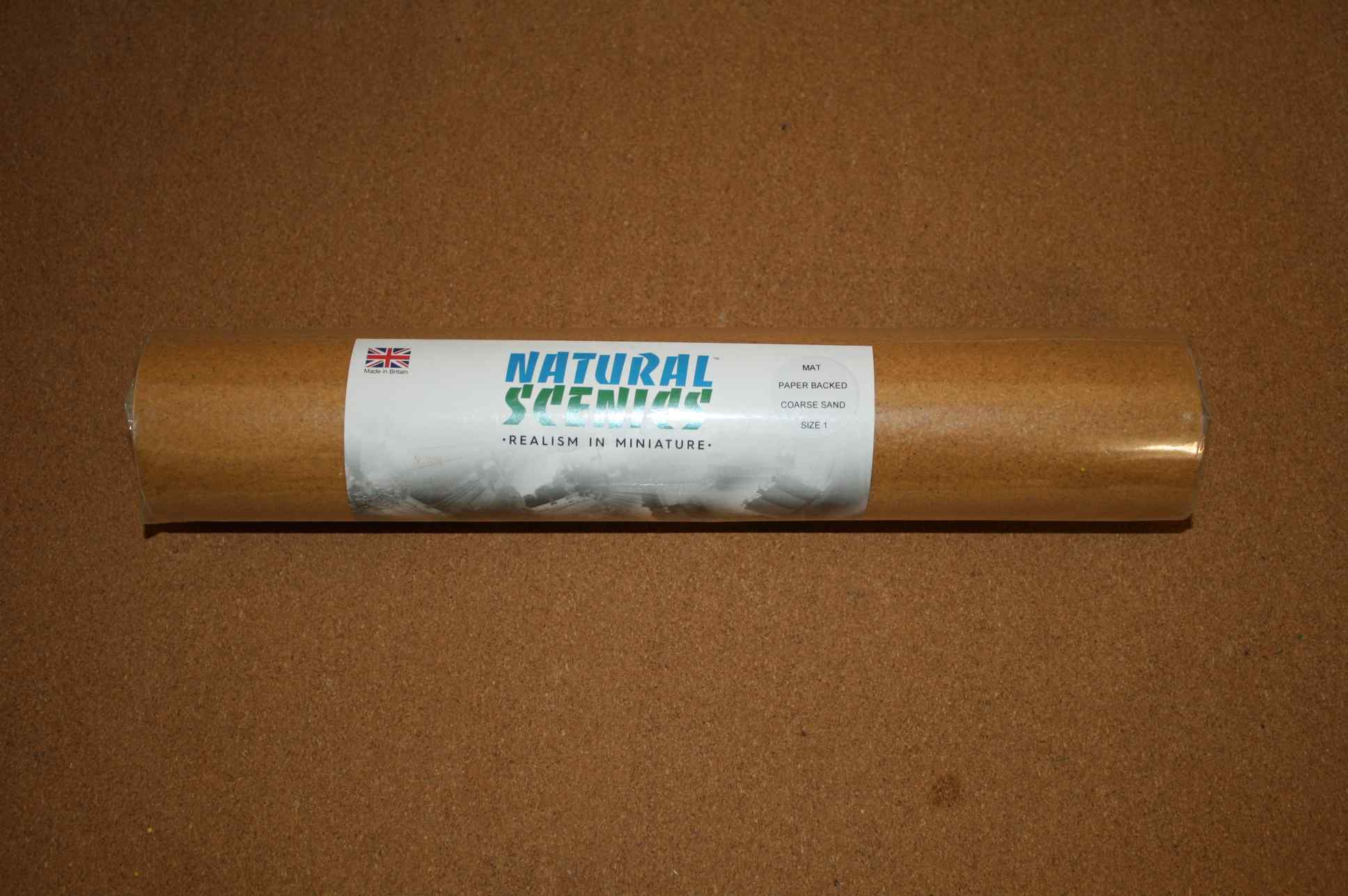Natural Scenics LA-PBMCS-1 1 Paper Backed Mat - Coarse Sand (Size 1) 300 x 1000mm Roll 1 Natural Scenics LA-PBMCS-1 1 Paper Backed Mat - Coarse Sand (Size 1) 300 x 1000mm Roll