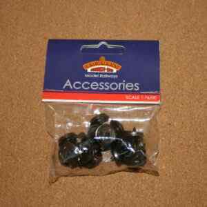 Bachmann 36-015 Metal 3 Hole Disc Wagon Wheels (x10) OO Scale