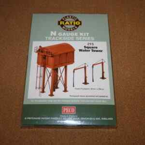 Ratio 215 Square Water Tower N Scale Model Kit