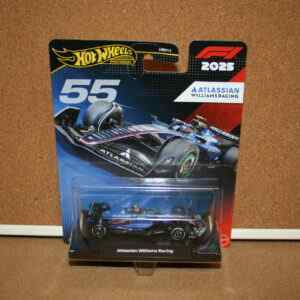Home 2022 9 Hot Wheels Premium 2025 Atlassian Williams Racing Formula 1 Team #55 Carlos Sainz 1:64 Scale
