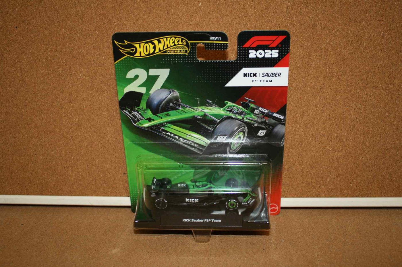 Hot Wheels Premium 2025 Kick Sauber Formula 1 Team #27 Nico Hulkenberg 1:64 Scale 1 Hot Wheels Premium 2025 Kick Sauber Formula 1 Team #27 Nico Hulkenberg 1:64 Scale