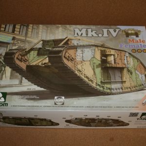 Takom 02076 Mark.IV Male or Female WWI Tank Model Kit 1/35 Scale