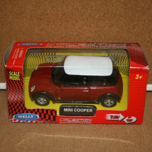 Home 2022 2 Welly TY4956 Mini Cooper Red 1:43 Scale Pre-Owned