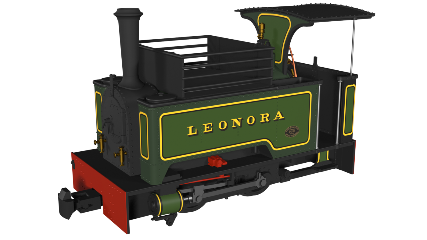 Rapido 986002 Kerr Stuart Sidar Long Tank "Leonora" Lined Green DCC Ready 009 Scale 1 Rapido 986002 Kerr Stuart Sidar Long Tank "Leonora" Lined Green DCC Ready 009 Scale