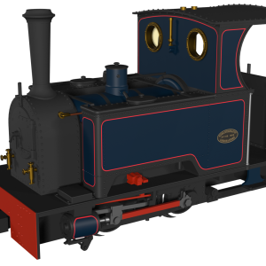 Home 2022 1 Rapido 986202 Kerr Stuart Sidar Short Tank (What if) Lined Dark Blue DCC Ready 009 Scale