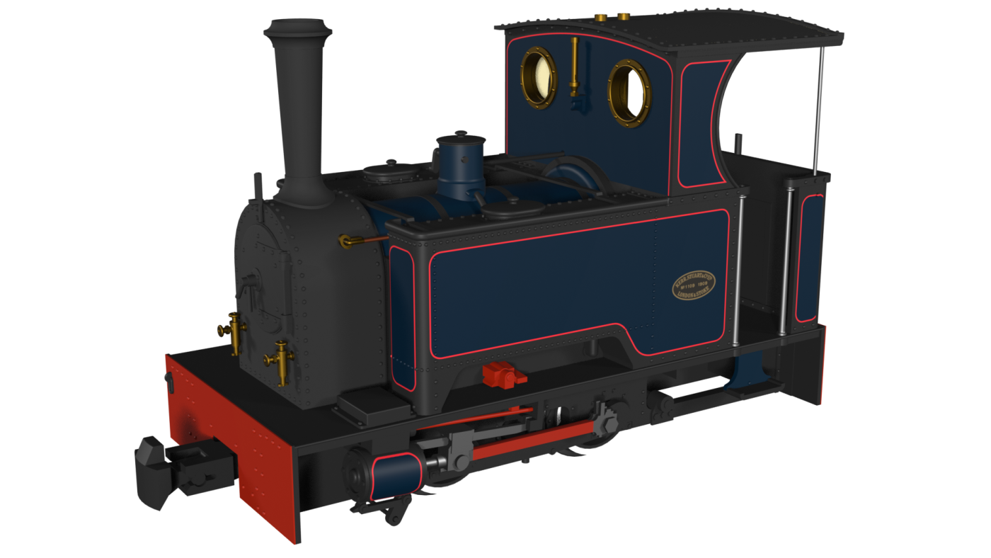Rapido 986202 Kerr Stuart Sidar Short Tank (What if) Lined Dark Blue DCC Ready 009 Scale 1 Rapido 986202 Kerr Stuart Sidar Short Tank (What if) Lined Dark Blue DCC Ready 009 Scale