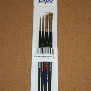 Home 2022 6 Expo Tools 45300 Set of 4 Special Brushes for Dry Brushing