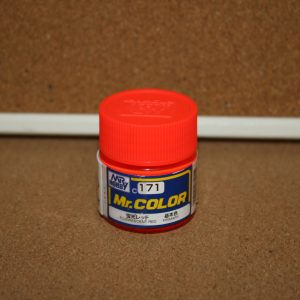 Home 2022 5 Mr Hobby C171 Fluorescent Red Semi Gloss Acrylic Paint (Solvent Based)