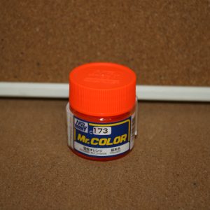 Home 2022 3 Mr Hobby C173 Fluorescent Orange Semi Gloss Acrylic Paint (Solvent Based)