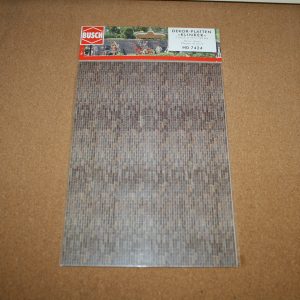 Busch 7424 Red Brick Sheet Walling (2 Decor Sheets)