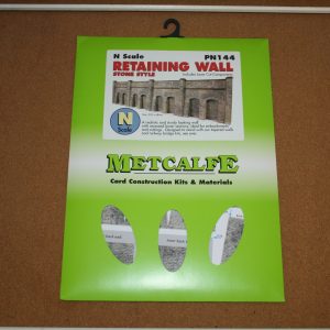 Metcalfe PN144 Retaining Wall Stone Style N Scale Card Kit
