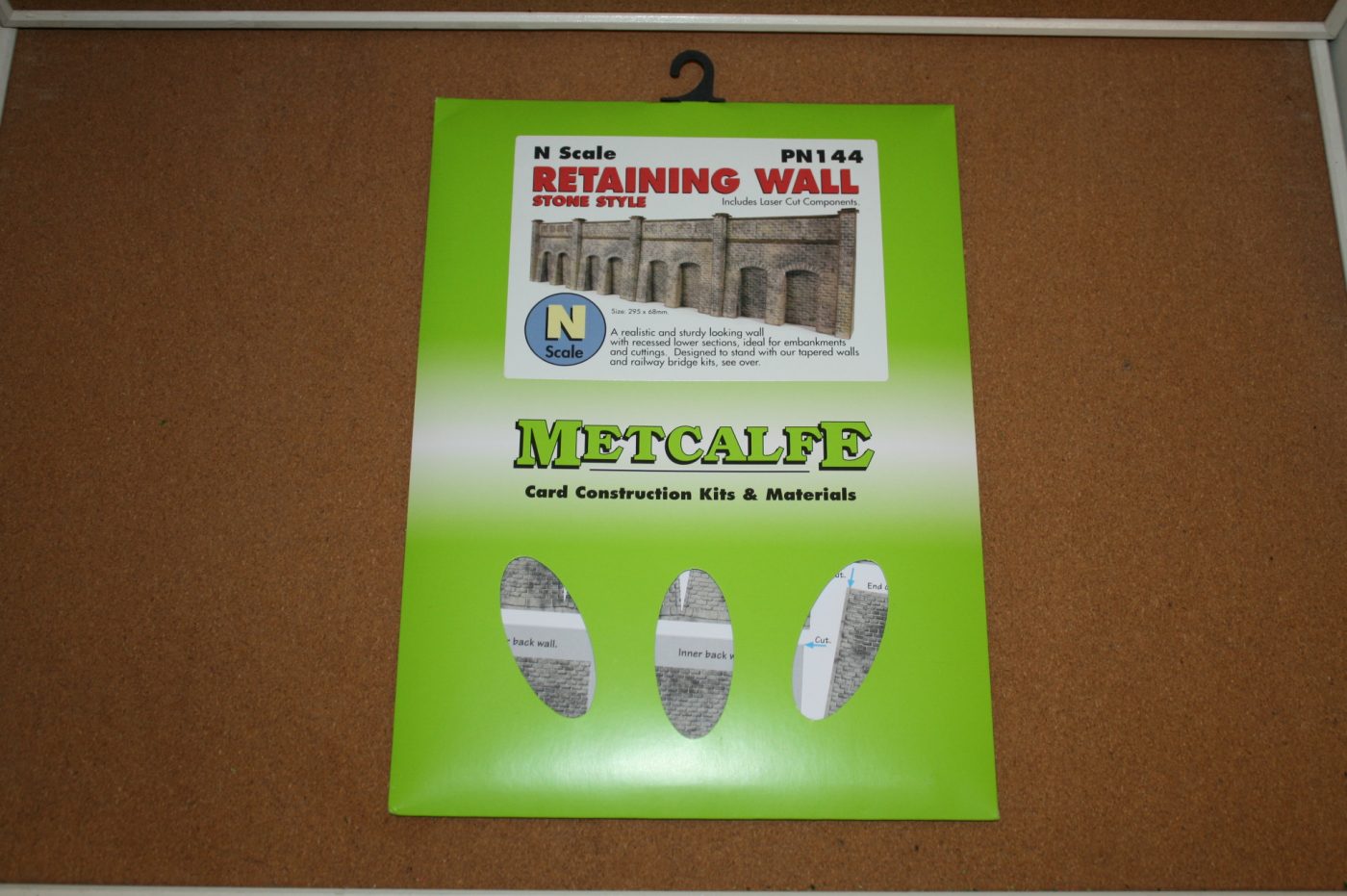 Metcalfe PN144 Retaining Wall Stone Style N Scale Card Kit 1 Metcalfe PN144 Retaining Wall Stone Style N Scale Card Kit