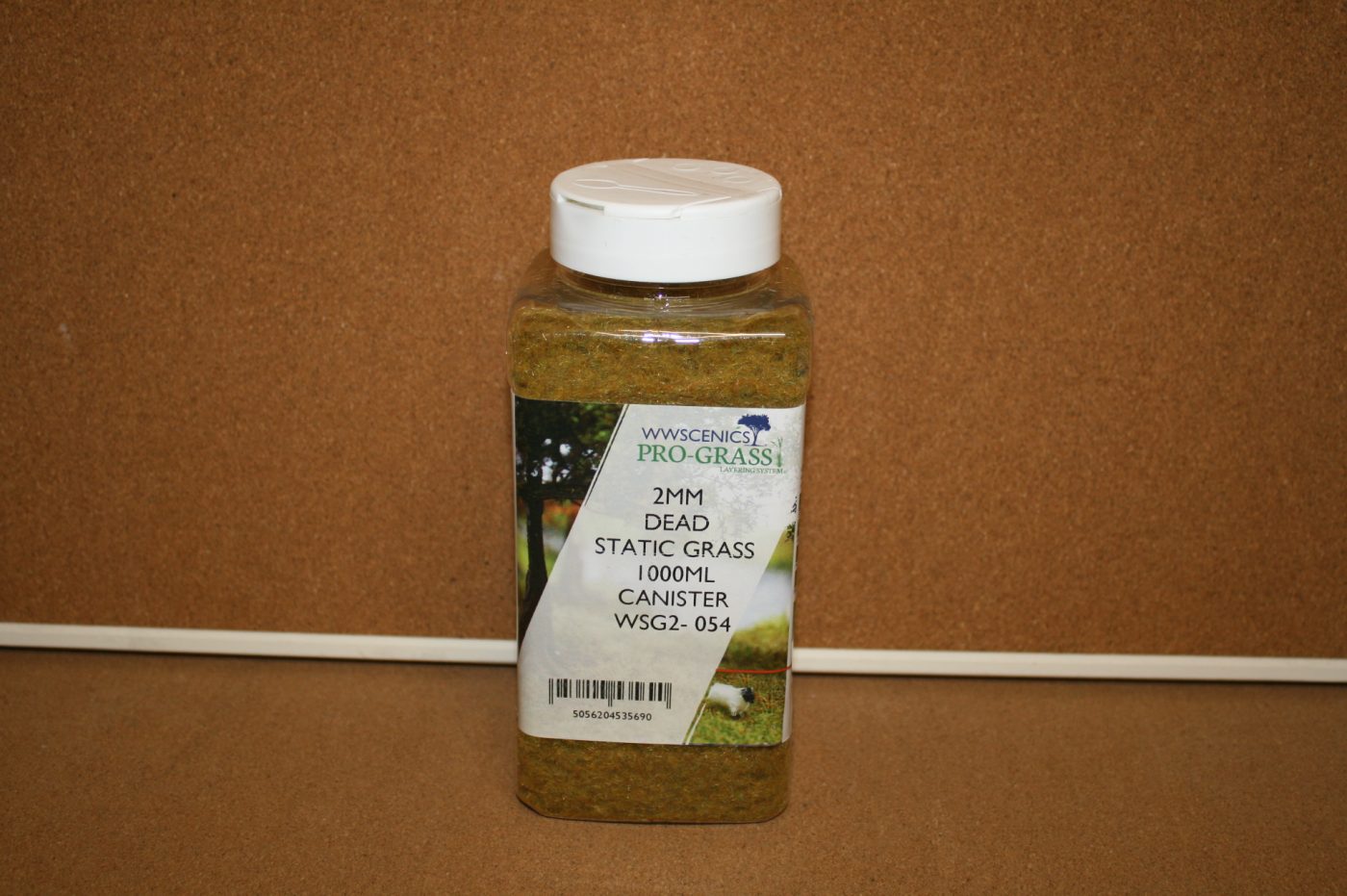 WWScenics WSG2-054 2mm Dead Static Grass 1000ml Canister 1 WWScenics WSG2-054 2mm Dead Static Grass 1000ml Canister
