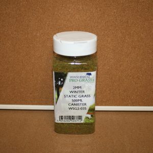 WWScenics WSG2-035 2mm Winter Static Grass 500ml Canister