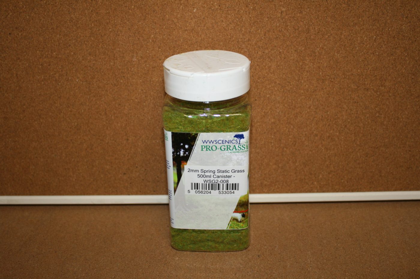 WWScenics WSG2-008 2mm Spring Static Grass 500ml Canister 1 WWScenics WSG2-008 2mm Spring Static Grass 500ml Canister