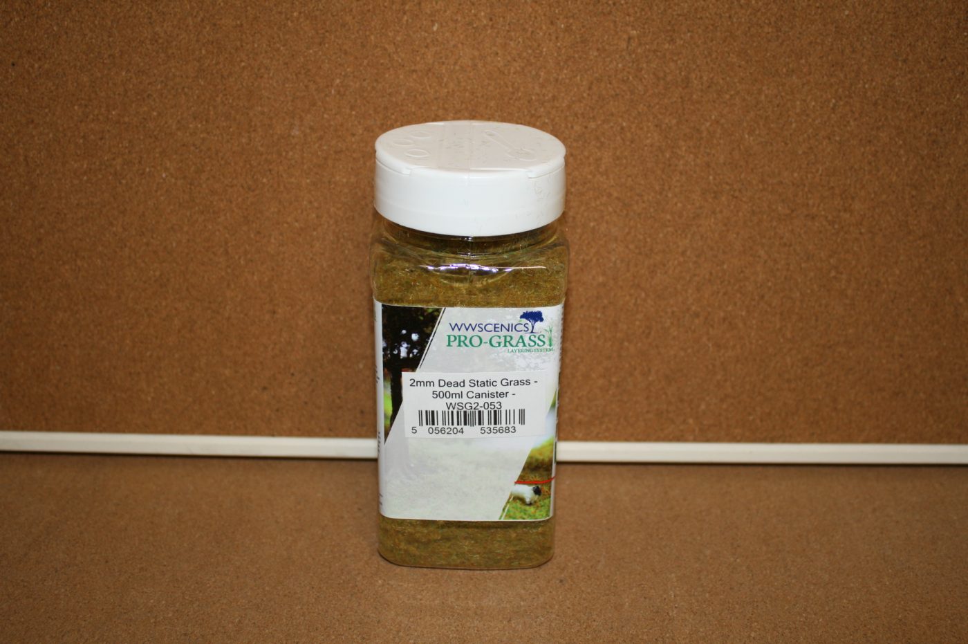 WWScenics WSG2-053 2mm Dead Static Grass 500ml Canister 1 WWScenics WSG2-053 2mm Dead Static Grass 500ml Canister