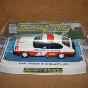 Scalextric C4371 Ford Capri MkIII - Skid Scarborough - Castrol (Scalextric Club 2023) 1:32 Scale
